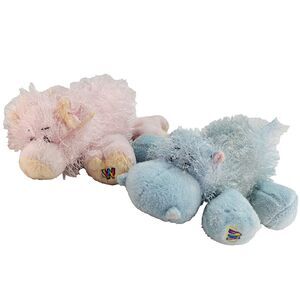 Webkins Pig & Hippo Lil Kinz Floppy Plush 9" Lot Ganz Stuffed Toys